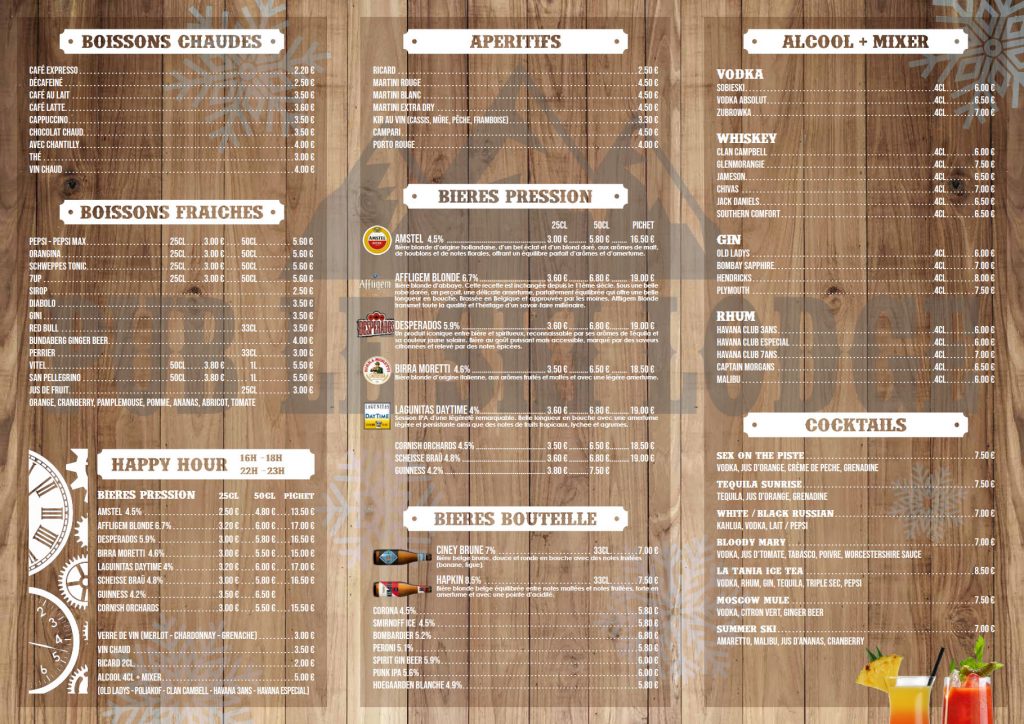 Home Pub Le Ski Lodge Bar / Restaurant in La Tania, Courchevel